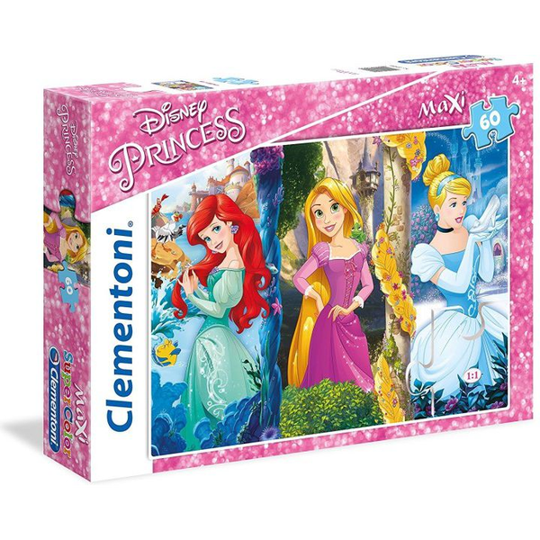 Disney Hercegnők Maxi Puzzle 60db-os - Lányoknak, 4 éves kortól
