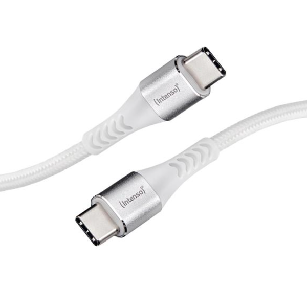 Intenso C315C USB-C apa - USB-C apa 2.0 Adat és töltő kábel - Fehér (1.5m)