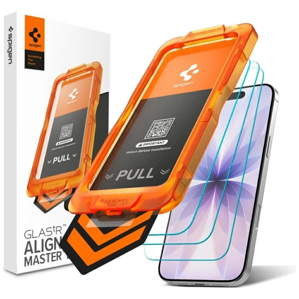 Ochranné sklo Spigen pre iPhone 17 Pro Max, 3 kusy, jednoduchá inštalácia s