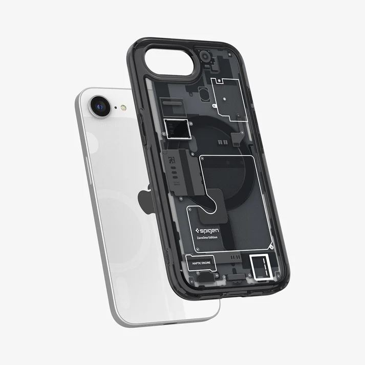 Spigen Ultra Hybrid Zero One (MagFit) Apple iPhone 16e tok fekete (ACS09141) (ACS09141)