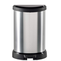 Curver pedálos szemetes fémhatású 20l (169795)