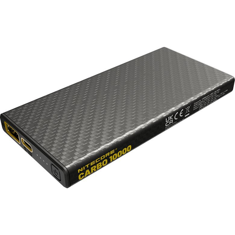 Nitecore Carbo 10000 mAh Power Bank Fekete (CARBO10000)