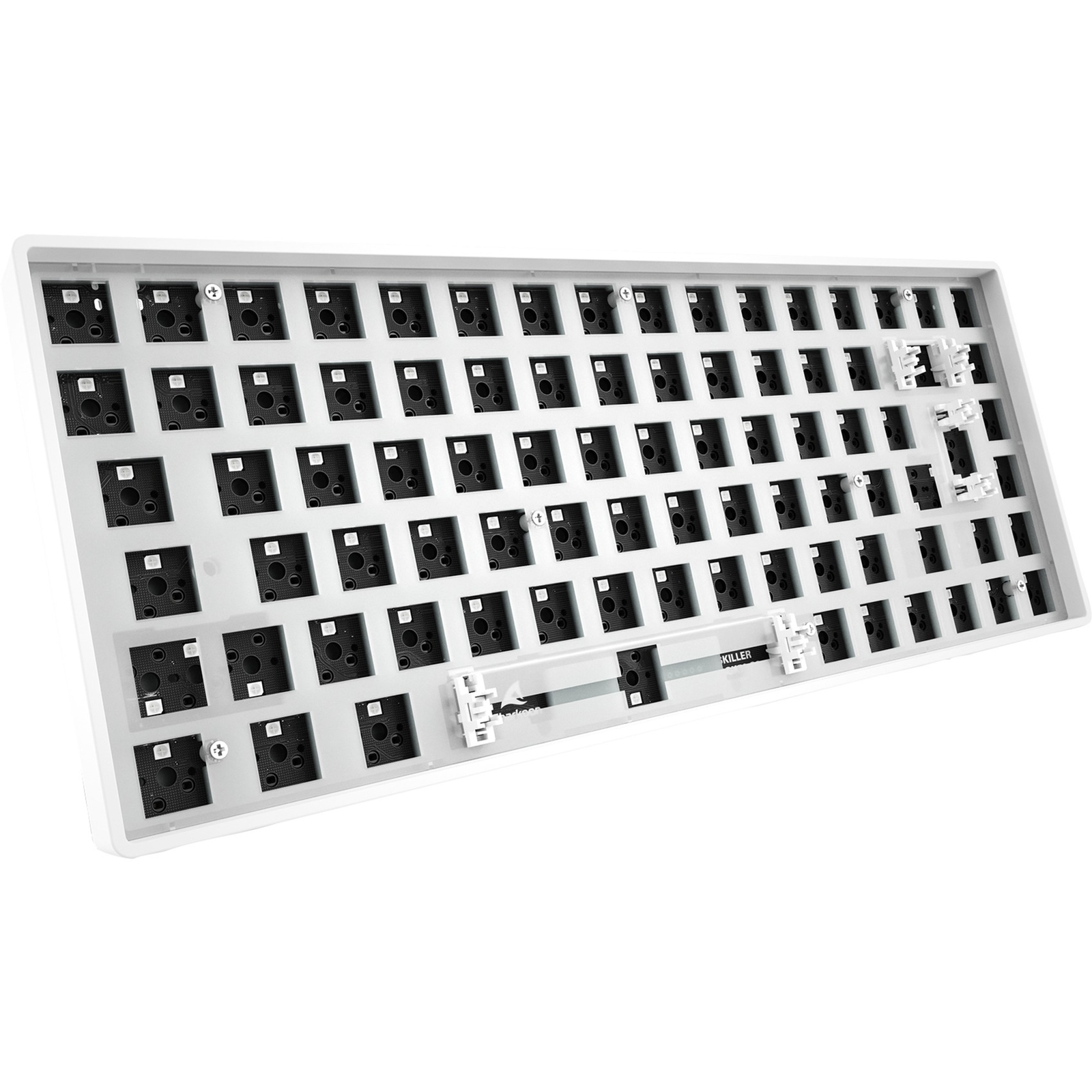 Клавиатура Sharkoon Skiller SGK50 S3 Barebone, американска подредба, бяла