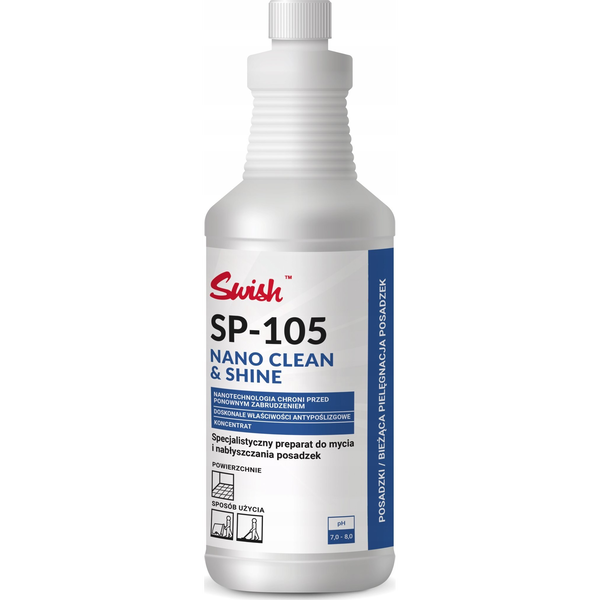  Swish Swish SP-105 Nano&Shine Płyn do mycia i nabłyszczania podłóg, koncentrat 1 l