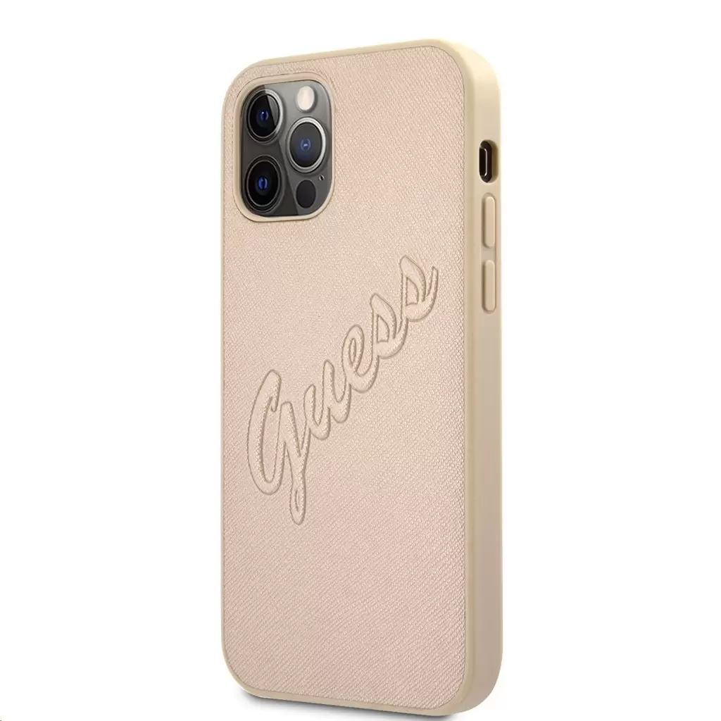 Guess Apple iPhone 12 / 12 Pro arany tok (GUHCP12MRSAVSLG) (GUHCP12MRSAVSLG)