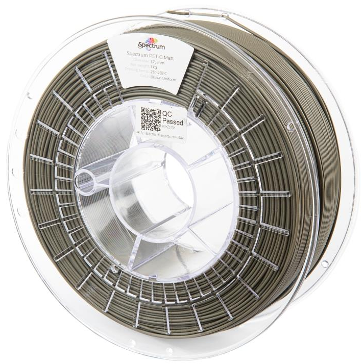 Spectrum PET-G Matt - 1,75mm, Brown Uniform, 1kg (80551)