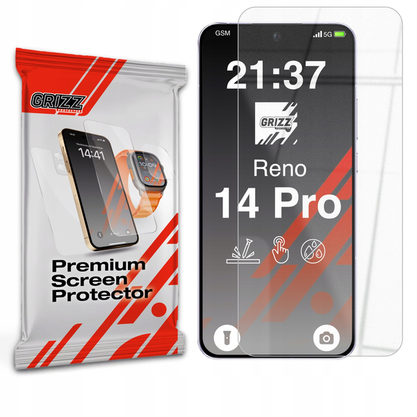 Szkło hybrydowe GrizzGlass HybridGlass do Oppo Reno14 Pro