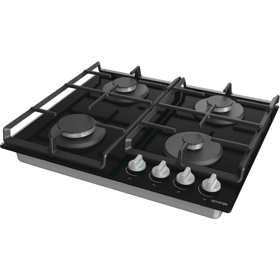 Gorenje GT641EXB főzőlap Fekete Beépített 60 cm Gáz 4 zóna