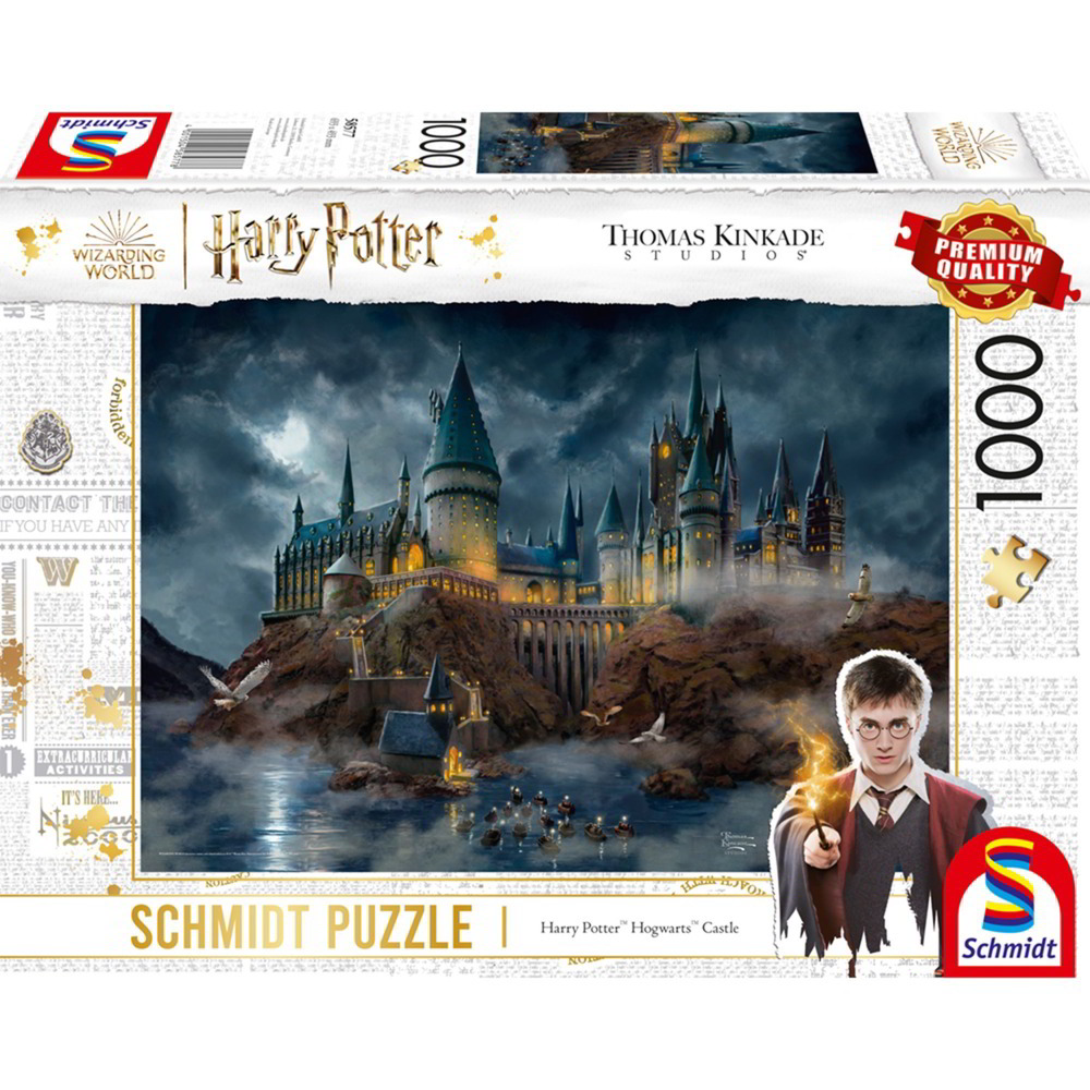 Schmidt Spiele Thomas Kinkade Studios Wizarding World Harry Potter Hogwarts Kastély 1000 darabos puzzle