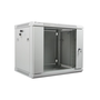Шкаф Lanberg, Стенен, Метален, 9U, 600x450mm, 19”, Сив