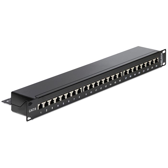 Delock patch panel 24 port Cat6 1U 19