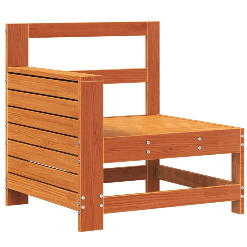 viaszbarna tömör fenyőfa kerti karfás kanapé 69x62x70,5 cm (844885)