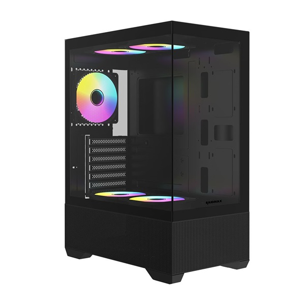 RAIDMAX i802 fekete (táp nélküli) ATX ház (I802ABS)