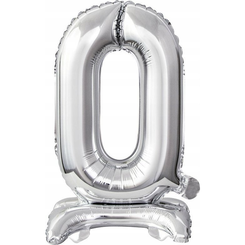 Felfújható Fólia Szám Talppal - Ezüst, 38 cm, 0 (9911723)