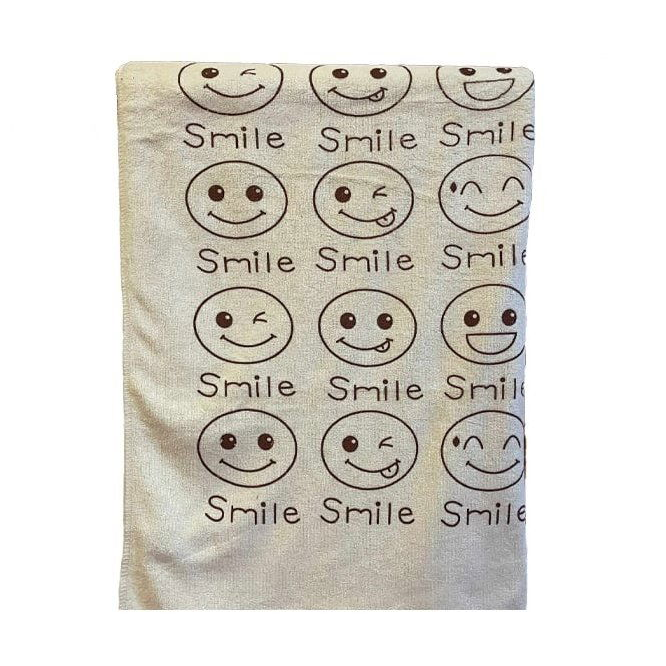 Kaptan Rychleschnoucí osuška Smile 70 × 140 cm, béžová (8595693233221)
