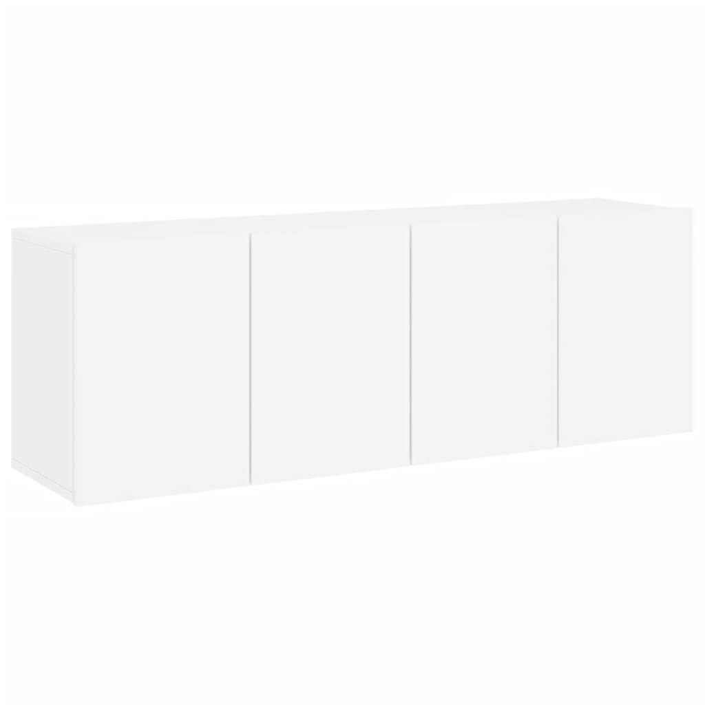 2 db fehér falra szerelhető TV-szekrény 60 x 30 x 41 cm (836939)