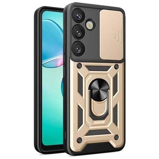 Gigapack Defender Samsung Galaxy S25 Plus (SM-S936) kameravédős tok aranyszínű-fekete (GP-164865) (GP-164865)