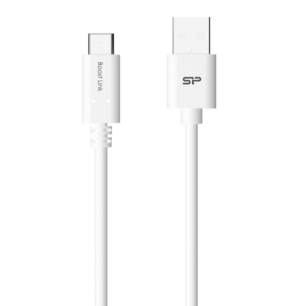 Silicon Power Boost Link PVC LK10AC USB кабел 1 м USB 2.0 USB A USB C Бяла