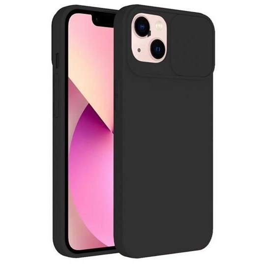 Gigapack Apple iPhone 15 Plus kameravédős szilikon tok matt fekete (GP-144968) (GP-144968)