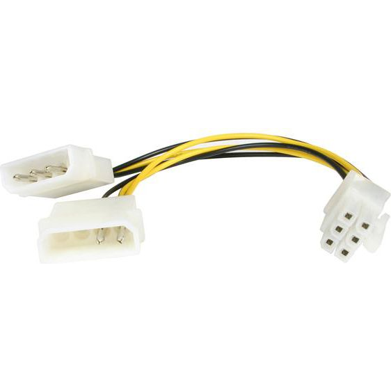 StarTech.com LP4PCIEXADAP interne stroomkabel 0,153 m