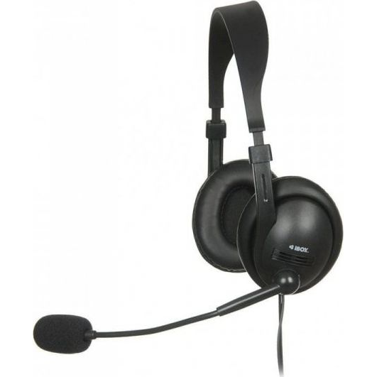iBox W1MV fekete mikrofonos fejhallgató (SHPIW1MV)