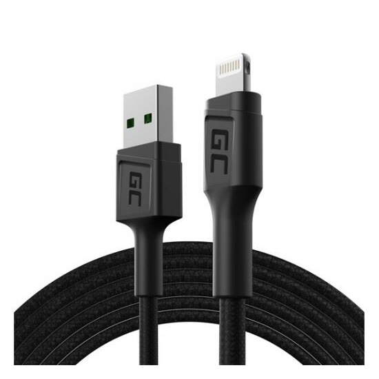 USB kabel - Apple Lightning Green Cell 2 m