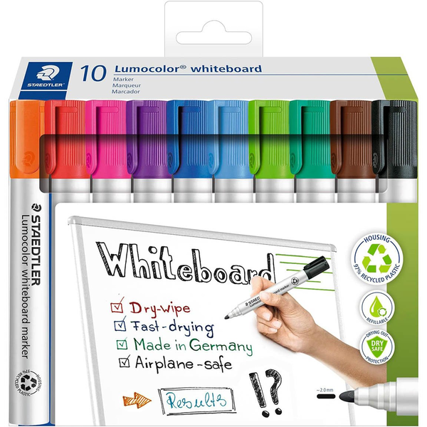Staedtler Lumocolor 351 C10 Táblafilc Különböző színek (színválasztás nem lehetséges) 10 db