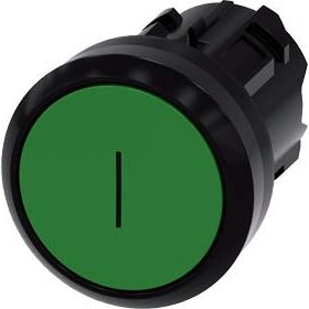 Siemens 3SU1000-0AB40-0AC0 elektrisk aktuator IP66, IP67, IP69, IP69K Sort, Grøn