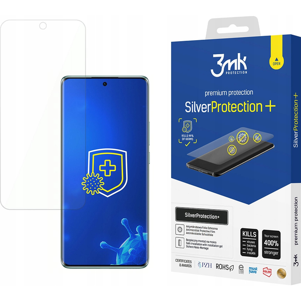 Antimikrobiální ochranná fólie pro Oppo Reno 12 Pro 3mk SilverProtection+
