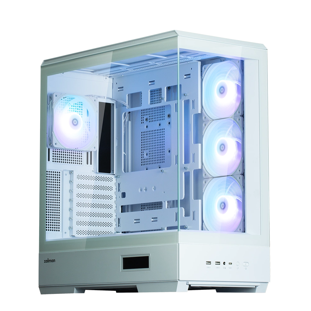 Zalman P50 DS táp nélküli ablakos ház fehér (Zalman P50 fehér)