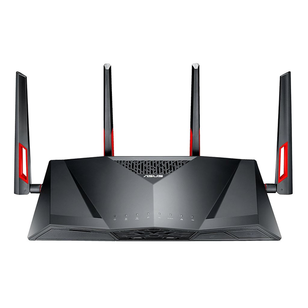 ASUS DSL-AC88U bezdrátový router Gigabit Ethernet Dvoupásmový (2,4 GHz / 5 GHz) Černá, Červená