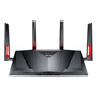 ASUS DSL-AC88U bezdrátový router Gigabit Ethernet Dvoupásmový (2,4 GHz / 5 GHz) Černá, Červená