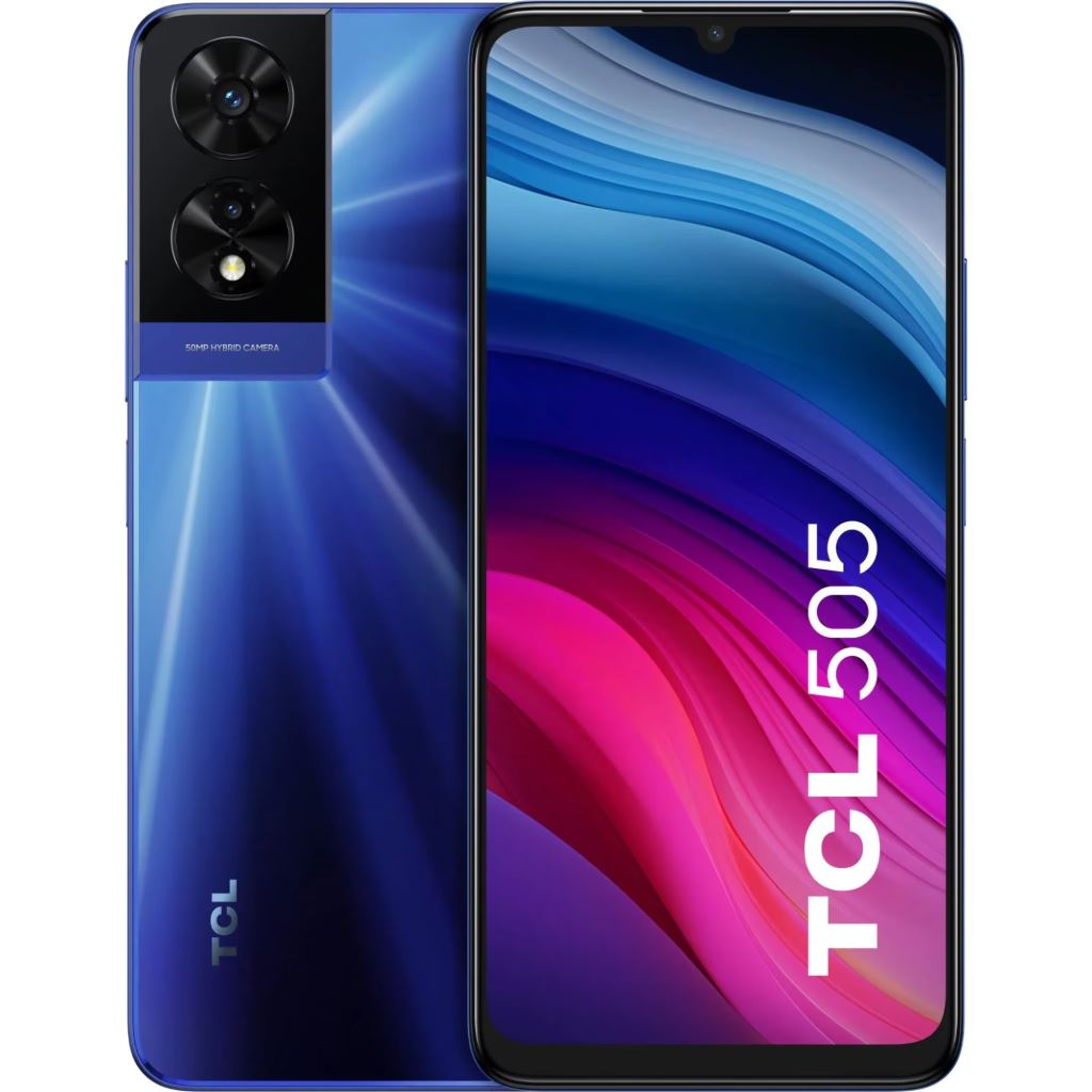 TCL 505 8/128GB Dual-Sim mobiltelefon kék (T509K1-2BLCA112) (T509K1-2BLCA112)