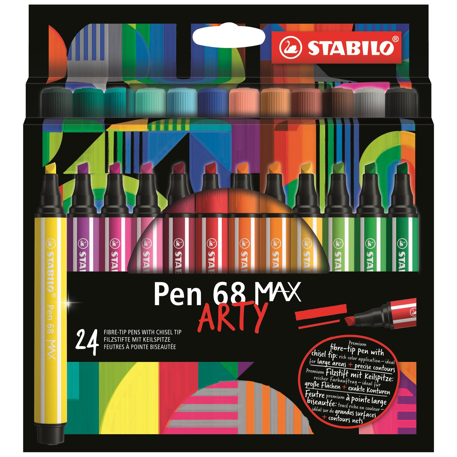 STABILO Pen 68 MAX - ARTY - 24 db (4006381590037)