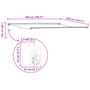 Marchiză manuală retractabilă Dungi multicolore 500x350 cm