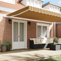 Marchiză manuală retractabilă Dungi multicolore 500x350 cm