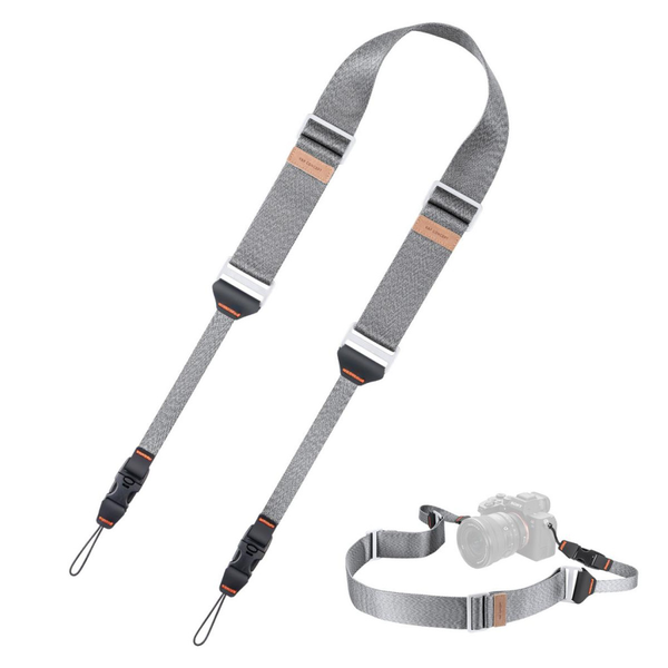K-F CONCEPT Lapos nyakpánt gyorskioldó csattal 4.5cm x 100-145cm szürke