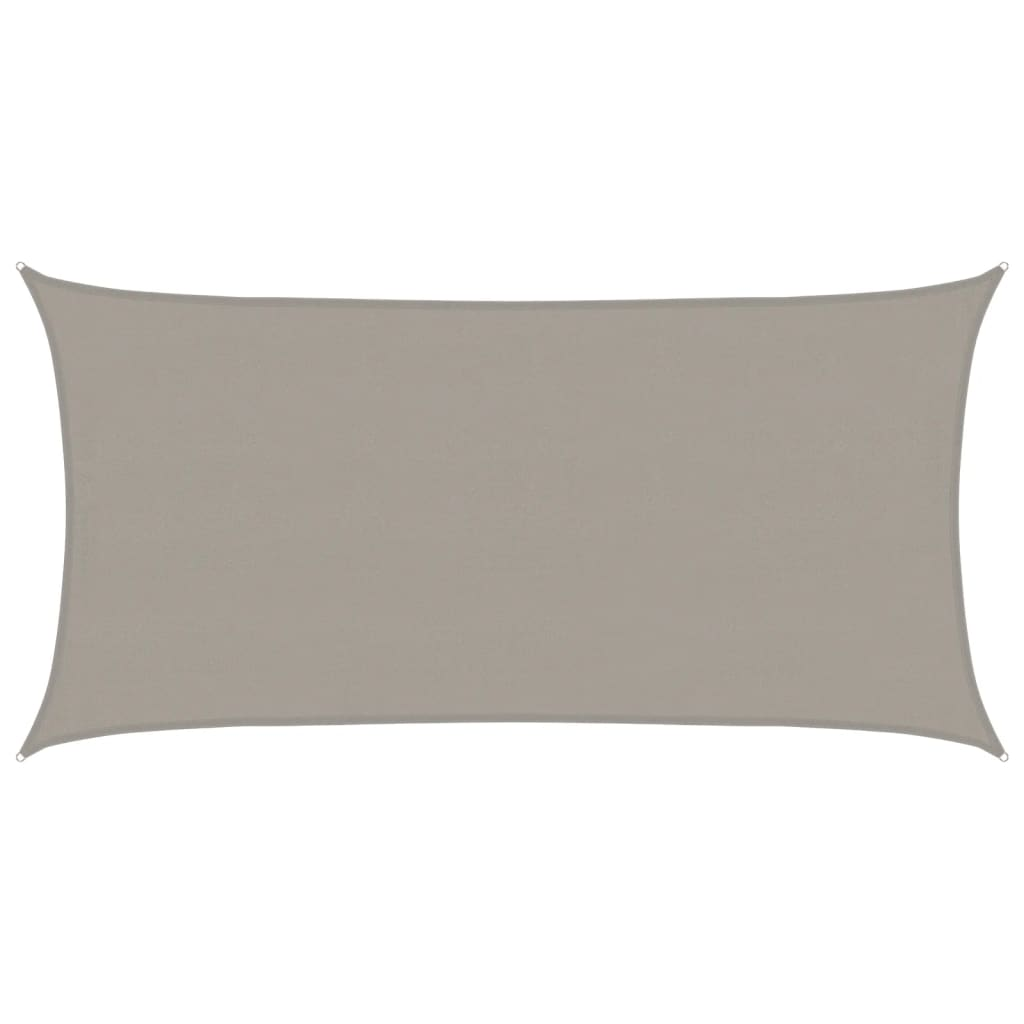 világosszürke négyszögletű HDPE napvitorla 160 g/m² 4x7 m (4001992)