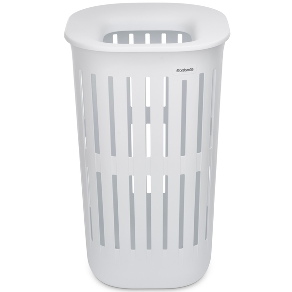 Brabantia Collect-It Laundry Basket magasított szennyestartó kosár levehető Quick-Drop fedővel, 55L, szellőző test, újrahasznosított műanyag, fehér - 244704