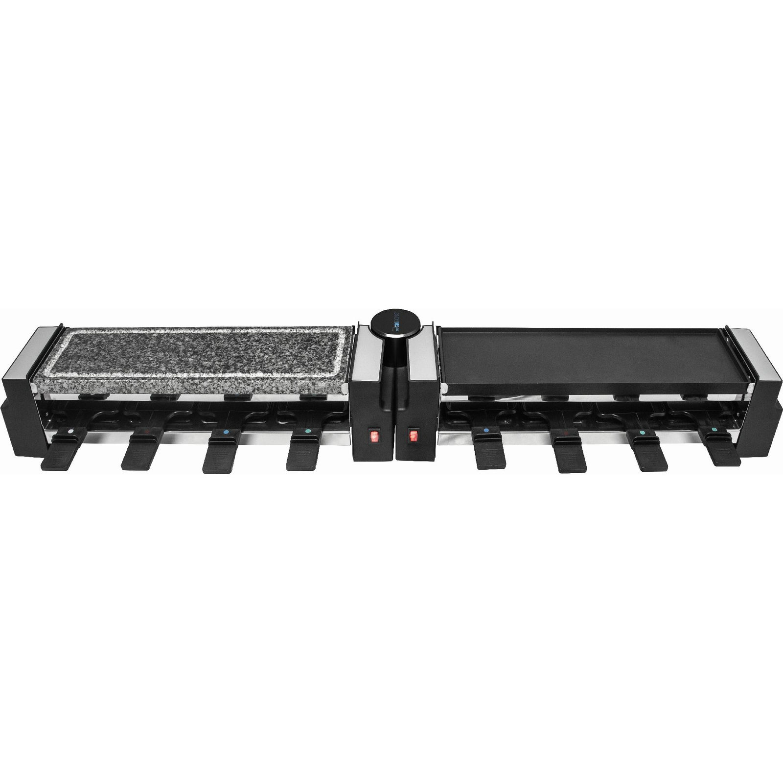XXL VÝKONNÝ ELEKTRICKÝ GRIL RACLETTE STOLNÝ KAMENNÝ OTOČNÝ 1200W 8 OSÔB (RG 3678)