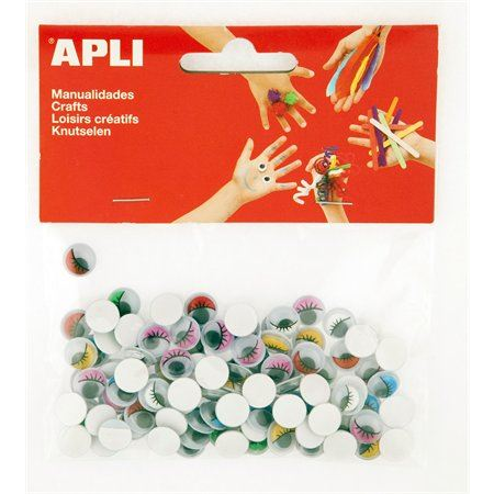 APLI "Creative" öntapadó mozgó szem vegyes színek (13265) (13265)