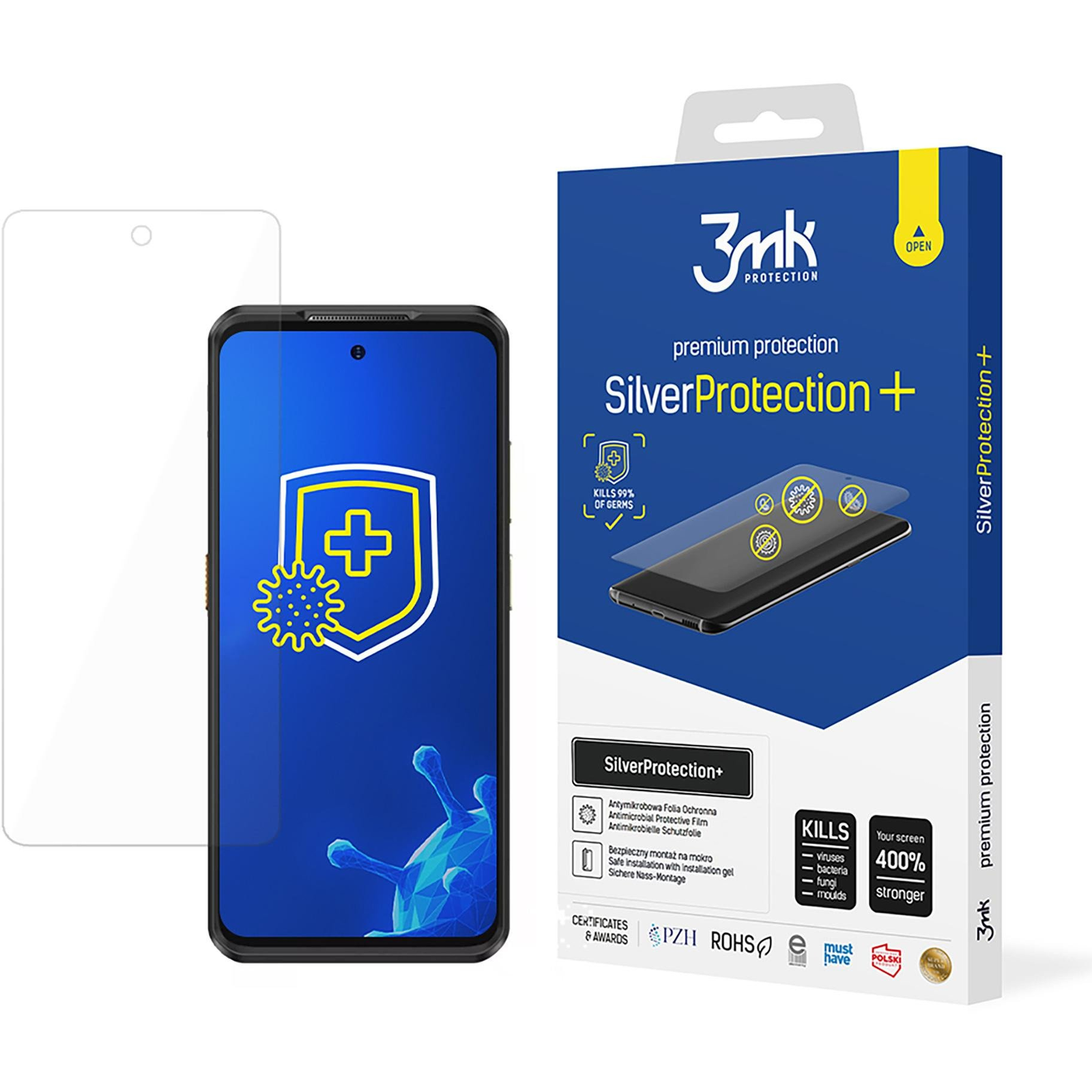 3mk 272219 SilverProtection+ antimikrobiális védőfólia Ulefone Armor25T / 25T Pro (5903108600606)
