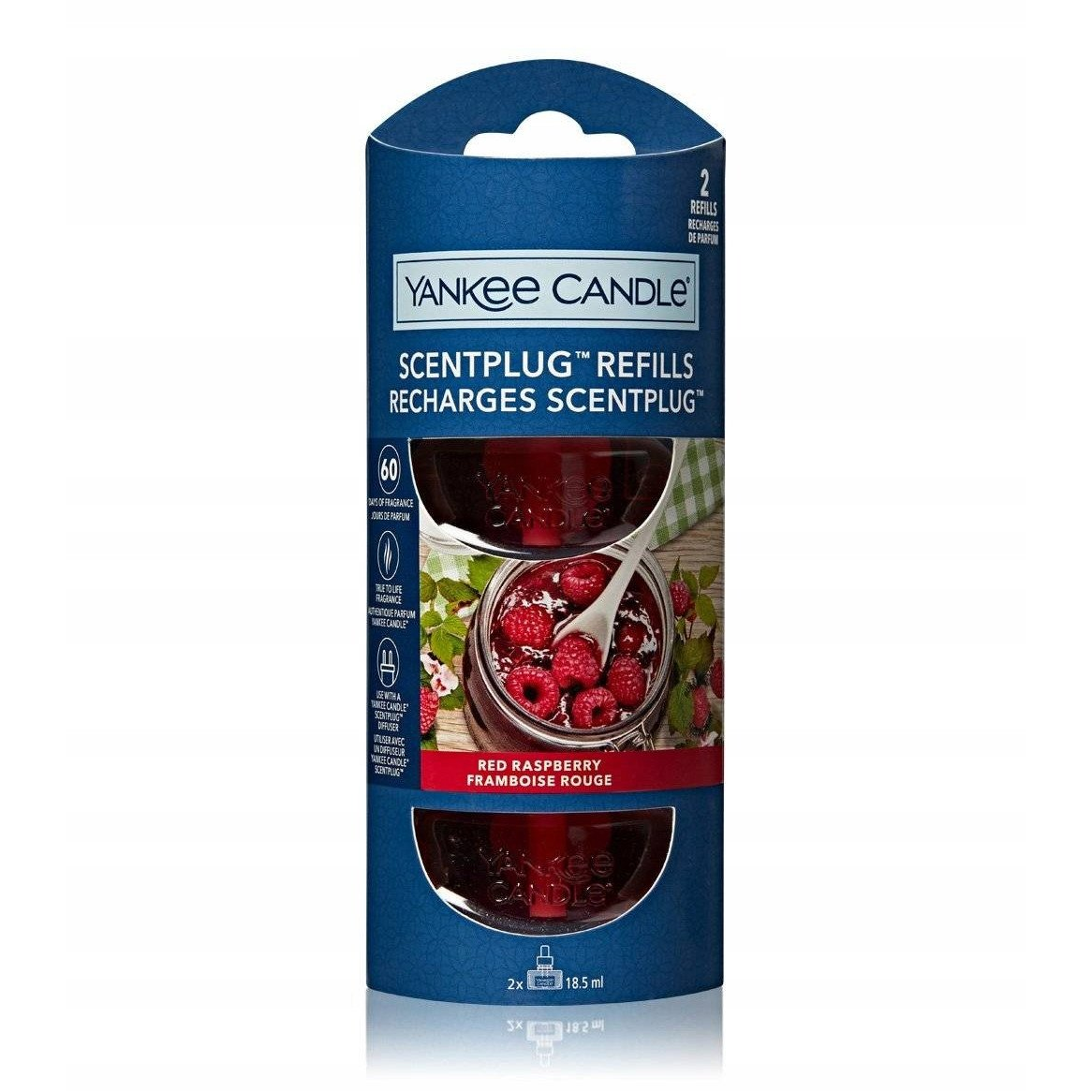 YANKEE CANDLE Red Raspberry utántöltő 2 × 18,5 ml (kYC878)