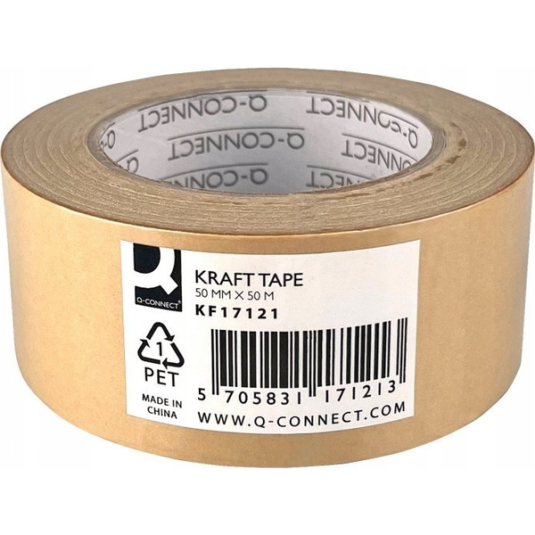  Q-Connect Taśma papierowa Q-CONNECT KRAFT, 50mm, 50m, 130 mic