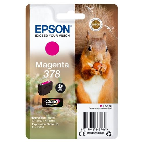 Epson 378 Claria Photo tintapatron magenta (C13T37834010) (C13T37834010)