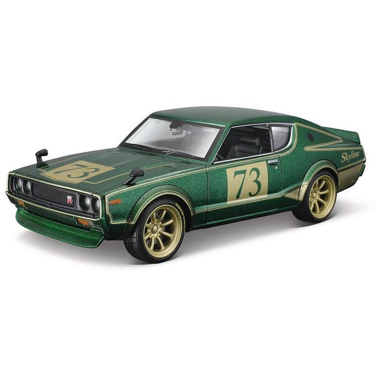 Maisto 1973 Nissan Skyline 2000GT-R (KPGC 110), Tokyo Mods, zöld (090159325390)