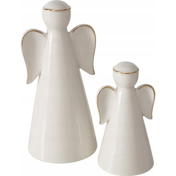 Boltze Dwie figurki porcelanowe VELIDEN, białe aniołki