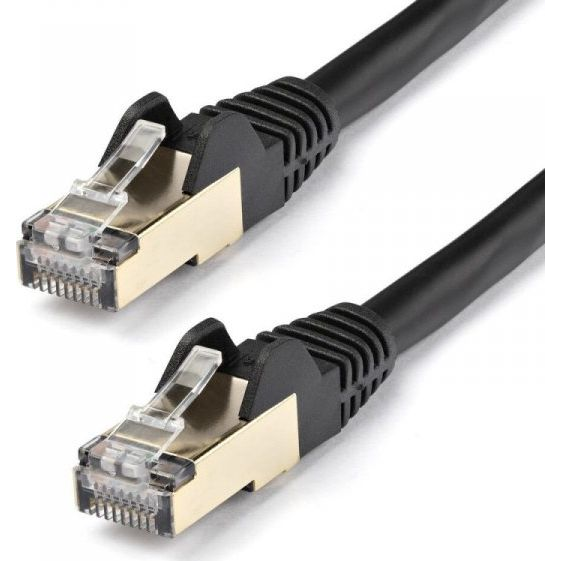 StarTech.com 6ASPAT10MBK netværkskabel Sort 10 m Cat6a S/UTP (STP)