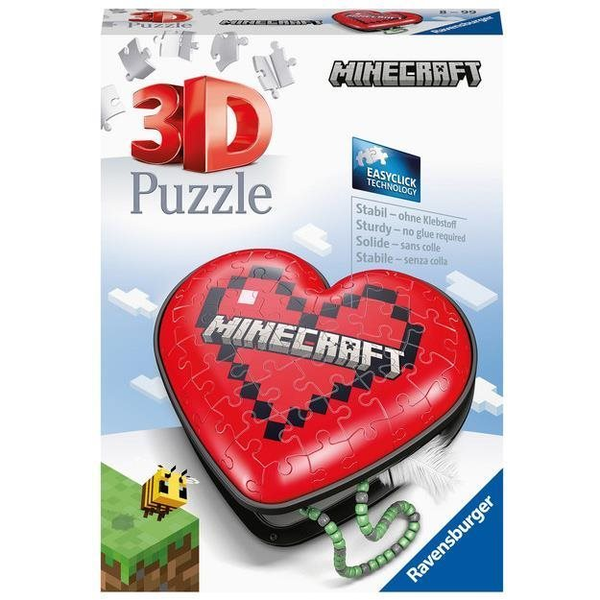 Ravensburger 3D puzzle 112852 Minecraft szív 54 darab