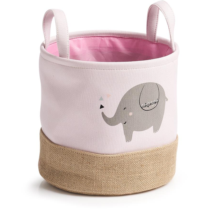 ZELLER tároló gyerekeknek elefánt motívummal 30 × 29 cm - rózsaszín (14277)